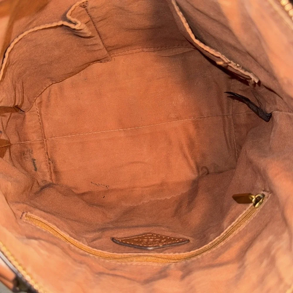 Fossil Gift Patchwork Leather Small Shopper Bag Tote Shoulder Purse 10